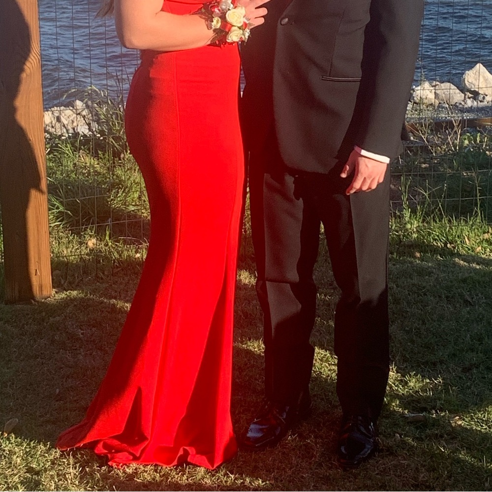 Hot Red Prom Dress - Picture 3 of 4